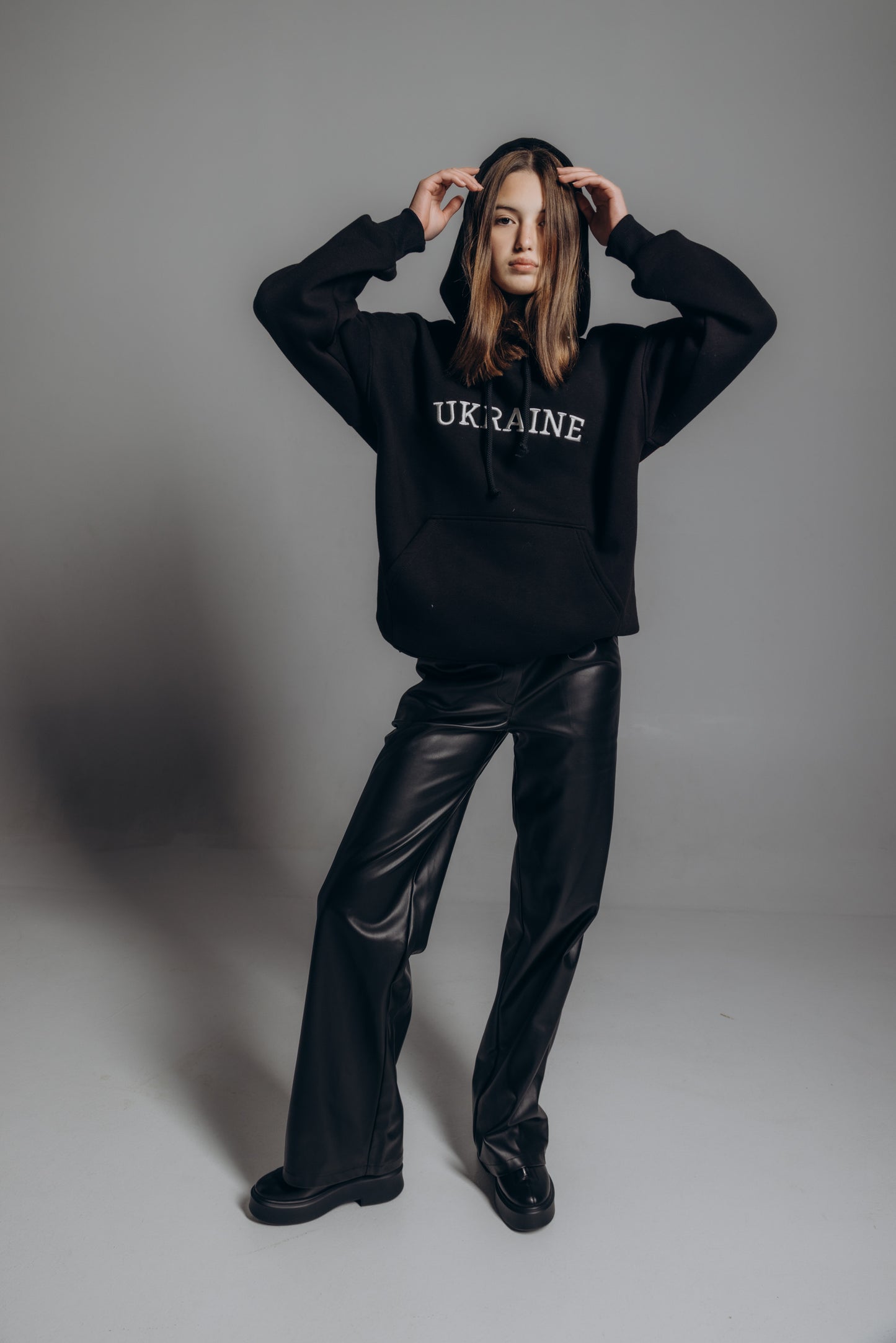 Hoodie with embroidery "UKRAINE"